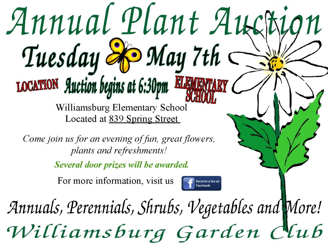 Williamsburg Garden Club Annual Plant Auction | Williamsburg Township Ohio